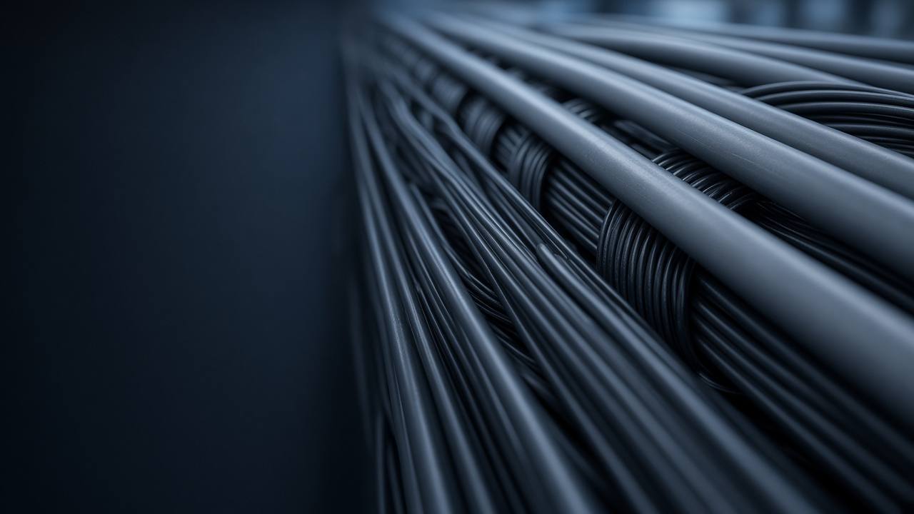Cables and plastic pipes on an extrusion line – typical CIJ coding application (illustrative)