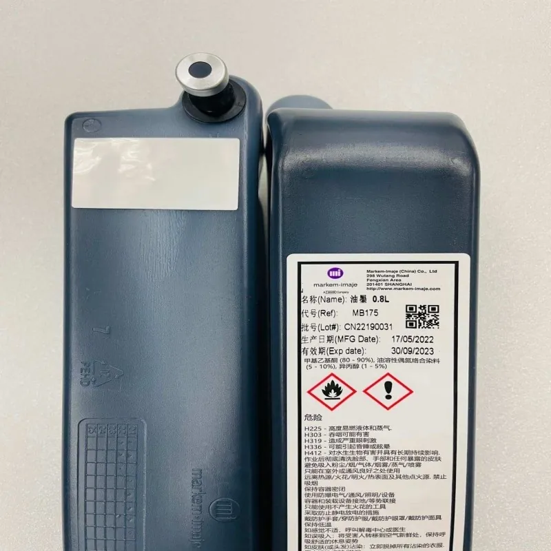 MB175 Black Ink 750ml for Markem-Imaje 9030 – product photo 1